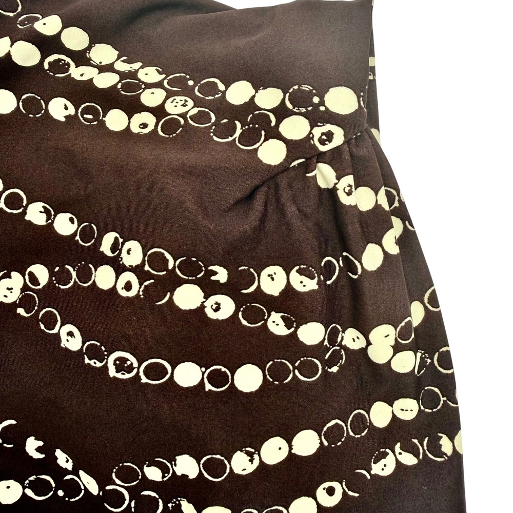 Jantzen Classics 2000s Swimdress One Piece Swimsuit Size 14 Brown Cream NWT - Picture 6 of 16